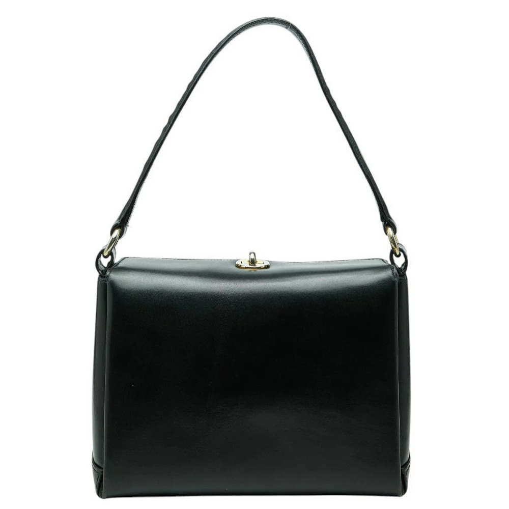Gucci Flap Hobo Bag Black Leather